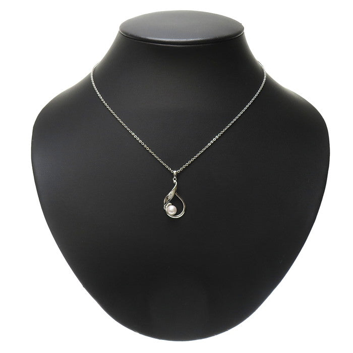 レディース MIKIMOTO ミキモト パール ネックレス 1粒 シルバー 5.8mm