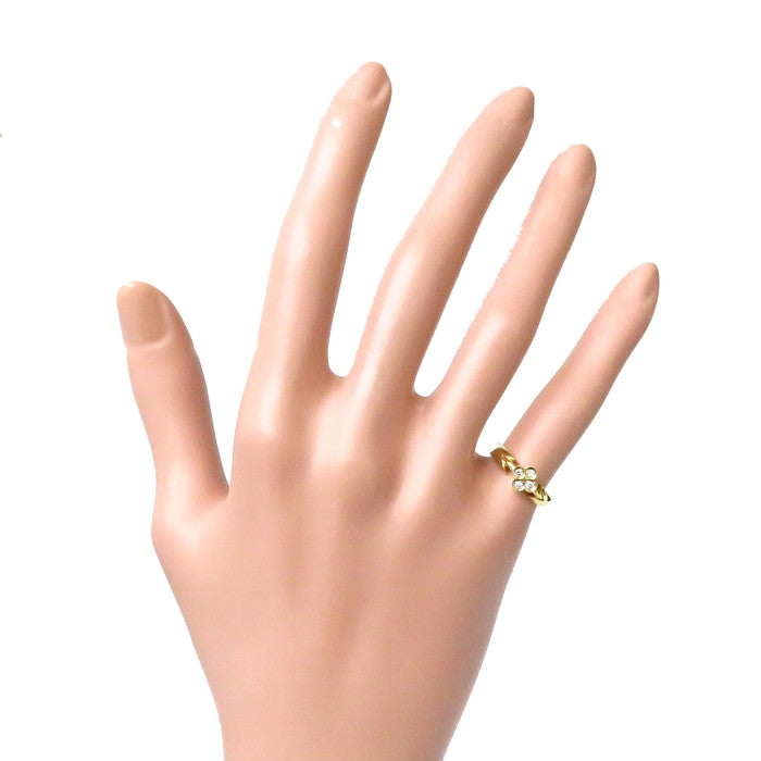 6.5号【MIKIMOTO/ミキモト】 フラワーモチーフ ダイヤモンド 計0.08ct
