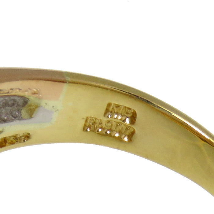 ダイヤモンド/1.00ct Vデザイン リング K18YG 19号 H9564 ダイヤモンド/1.00ct Vデザイン リング K18YG 19号 H9564