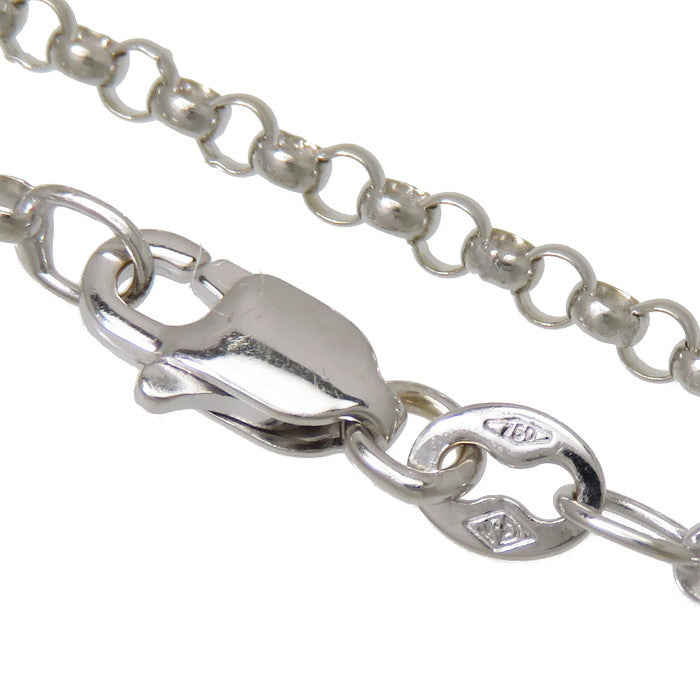 アルファベット イニシャル K ダイヤモンド 計0.63ct ネックレス K18WG 