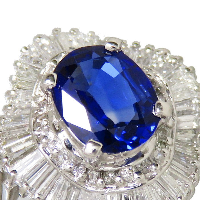 8.5号 サファイア 1.98ct ダイヤモンド 計1.00ct リング・指輪 Pt900