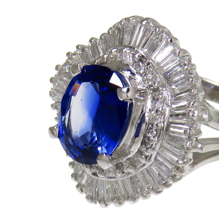 8.5号 サファイア 1.98ct ダイヤモンド 計1.00ct リング・指輪 Pt900