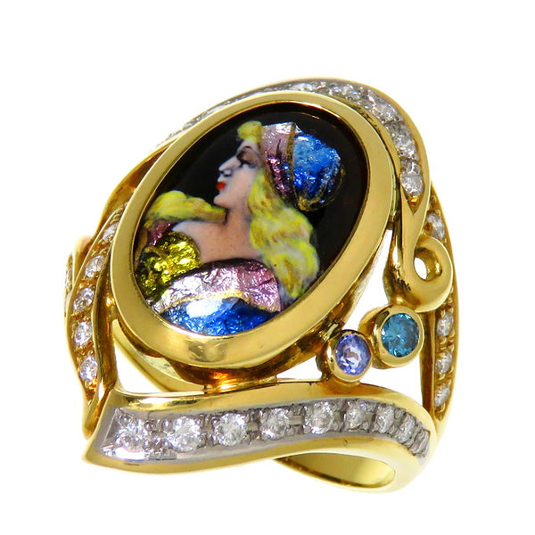 14号【DESIGNER JEWELRY/作家ジュエリー】 【梶光夫】 エマーユ 
