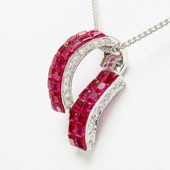 K14 ミステリーセット ルビー ペンダントトップ 2.00ct K18YG ルビー 