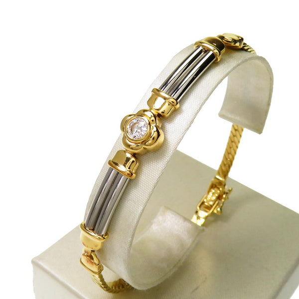 一粒ジュエリー ダイヤモンド 0.21ct ブレスレット K18ゴールド 18金
