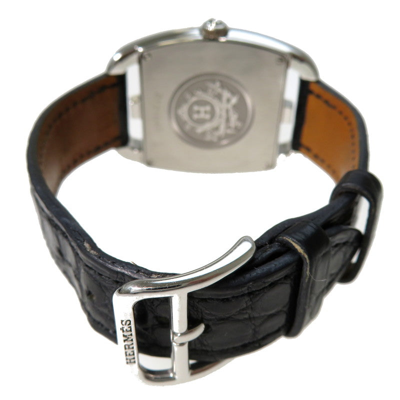 【HERMES/エルメス】 ケープコッド ダイヤモンドベゼル  CT1.730 腕時計 ステンレススチール クオーツ シルバー シェル文字盤 黒革 ボーイズ
【中古】【真子質店】【GD】




【TYDx】