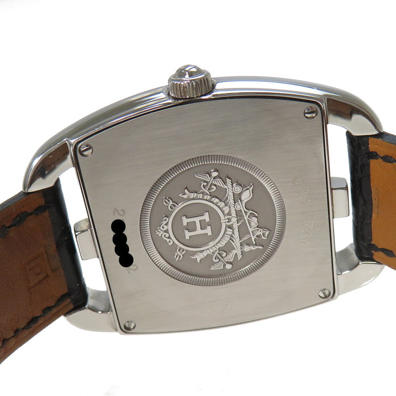 【HERMES/エルメス】 ケープコッド ダイヤモンドベゼル  CT1.730 腕時計 ステンレススチール クオーツ シルバー シェル文字盤 黒革 ボーイズ
【中古】【真子質店】【GD】




【TYDx】