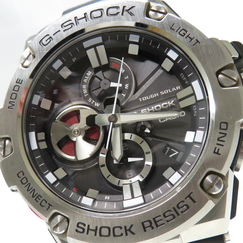 CASIO/カシオ】 G-SHOCK G-STEEL ソーラー電波 GST-B100-1AJF 腕時計 ...