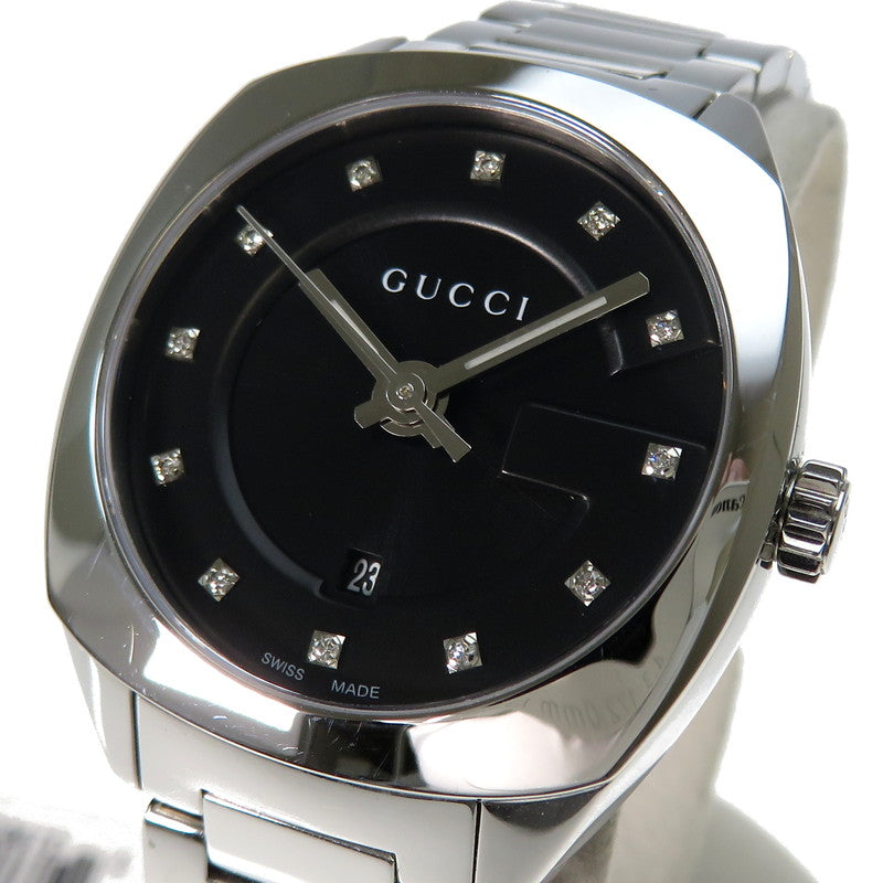 【GUCCI/グッチ】 GG2570 142.5/YA142503  12Pダイヤインデックス 腕時計 ステンレススチール クオーツ シルバー ブラック文字盤 レディース
【中古】【真子質店】【GD】




【MaSY】