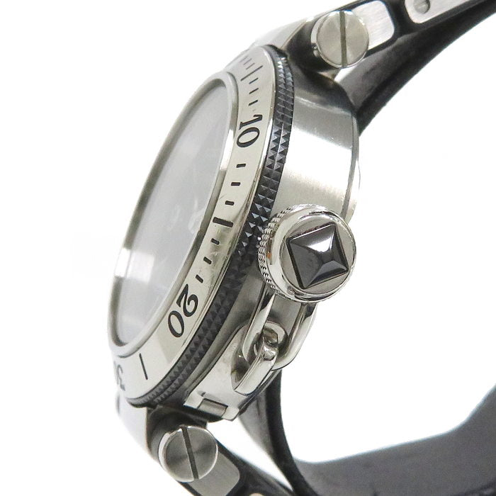 CARTIER/カルティエ】 パシャ シータイマー W3140003 腕時計 ステンレススチール/ラバー クオーツ 黒文字盤 レディース – 真子質店  PawnShopMAKO