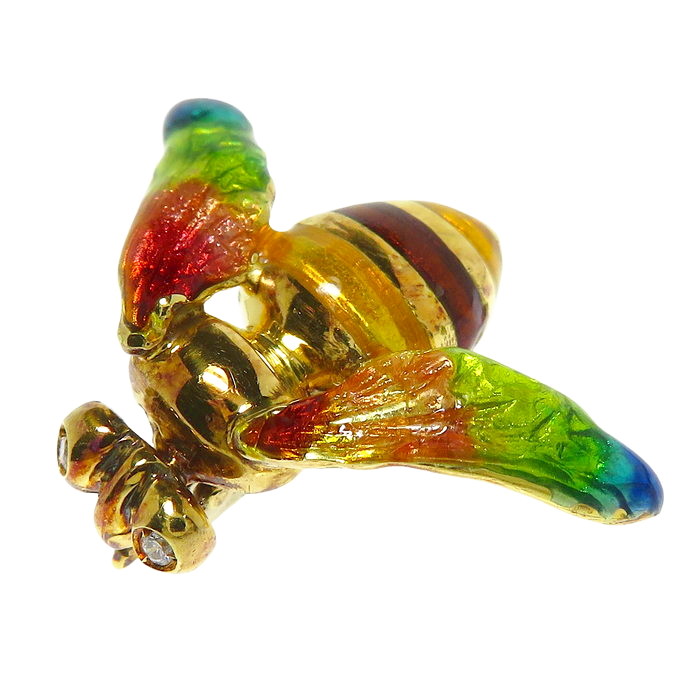 蜂/ハチ/昆虫 ダイヤモンド 計0.02ct ブローチ K18ゴールド 18金/エナメル 4.6g レディース
【中古】【真子質店】【NN】




【MaIS】
