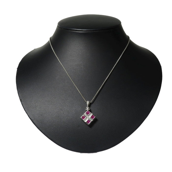 リバーシブル ルビー 計0.93ct サファイア 計0.80ct ダイヤモンド 計 