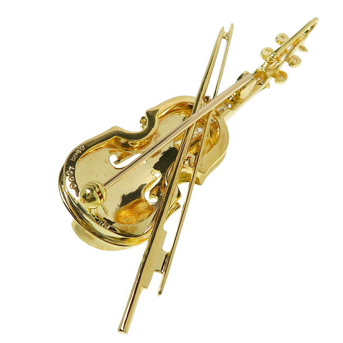 ネックレス兼用 ペンブローチ バイオリンモチーフ ダイヤモンド 計0.07/0.40ct ブローチ K18ゴールド 18金 10.2g レディース
【中古】【真子質店】【NN】




【MiMoMi】