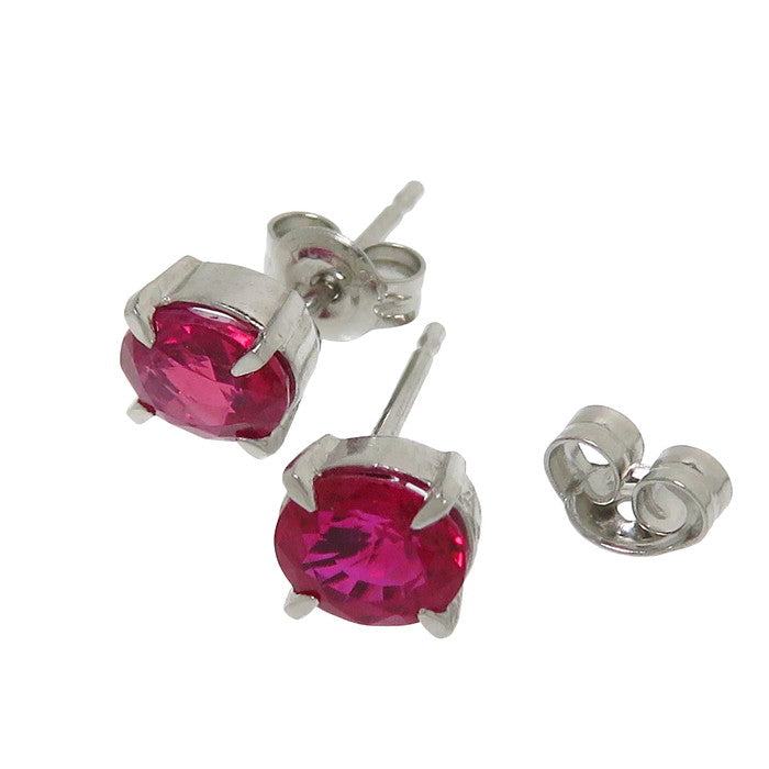 ルビー 0.707/0.767ct ピアス Pt900プラチナ 1.9g レディース 【中古