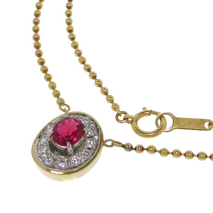 ルビー 0.81ct ダイヤモンド 計0.24ct ネックレス K18ゴールド 18金/Pt900プラチナ 6.2g 41cm レディース
【中古】【真子質店】【NN】




【DKMa】