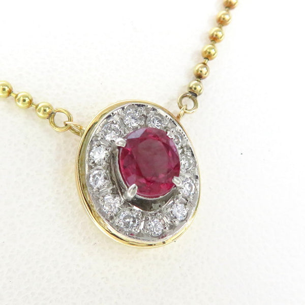ルビー 0.81ct ダイヤモンド 計0.24ct ネックレス K18ゴールド 18金/Pt900プラチナ 6.2g 41cm レディース
【中古】【真子質店】【NN】




【DKMa】
