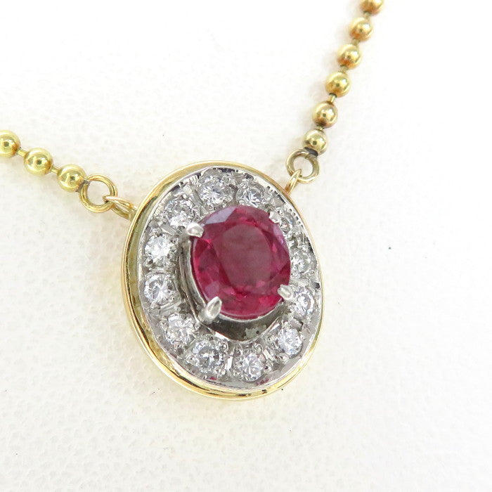 ルビー 0.81ct ダイヤモンド 計0.24ct ネックレス K18ゴールド 18金/Pt900プラチナ 6.2g 41cm レディース
【中古】【真子質店】【NN】




【DKMa】