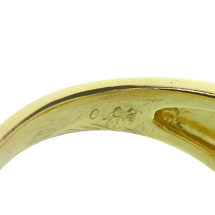 14号 鶴/ツル 亀/カメ 縁起物 ダイヤモンド 計0.02ct リング