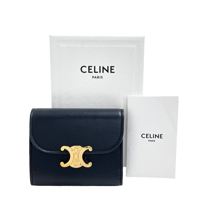 【CELINE/セリーヌ】 10D78 トリオンフ スモールフラップ  三つ折り財布/シャイニーカーフスキン 黒 レディース【中古】【真子質店】【GD】




【MoMiMa】