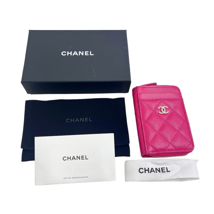 CHANEL/シャネル】 ジップコインパース コインケース/グレインドシャイニーカーフスキン ピンク レディース【中古】【真子質店】【BL –  真子質店 PawnShopMAKO