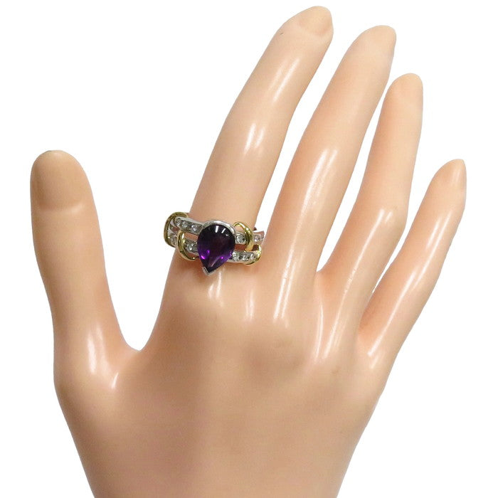 13号 アメジスト 2.01ct ダイヤモンド 計0.15ct リング・指輪 Pt900 