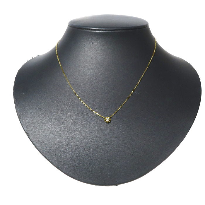 ダイヤモンド 0.1ct ネックレス K18ゴールド 18金 1.5g 40cm 