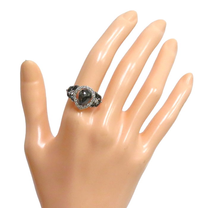 15号 仕上げ済 ブラックダイヤモンド 1.78ct ダイヤモンド(ブラック