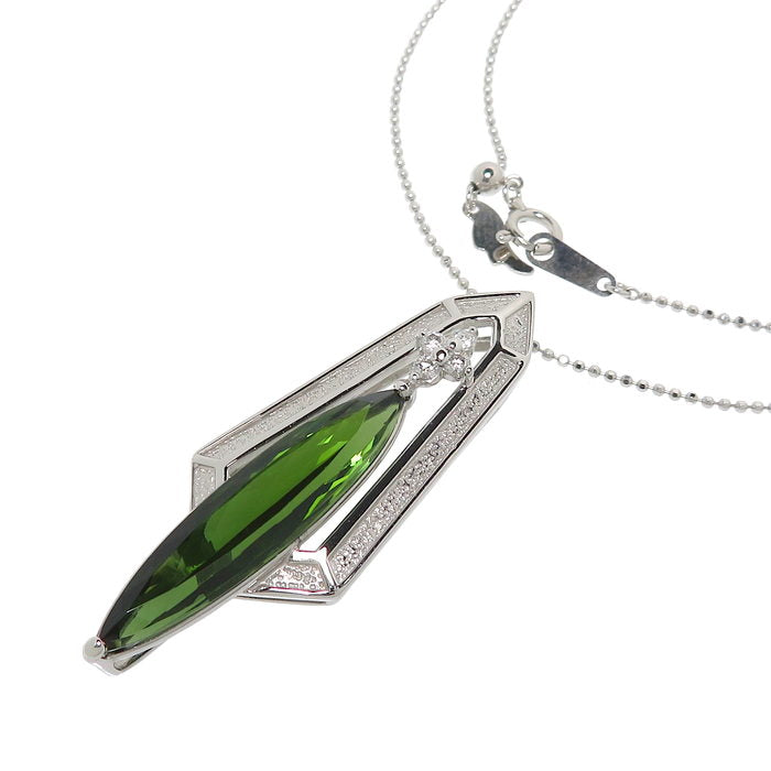 グリーントルマリン 6.09ct ダイヤモンド 計0.13ct ネックレス K18WGホワイトゴールド 18金 10.2g 45cm レディース
【中古】【真子質店】【NN】




【KMiI】