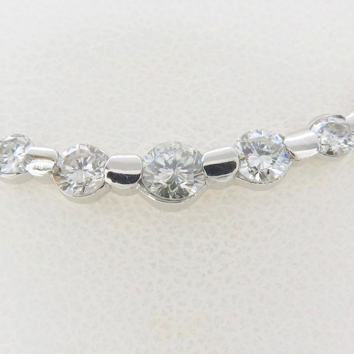 ステーション ダイヤモンド 計1.00ct ネックレス Pt850プラチナ/Pt900 