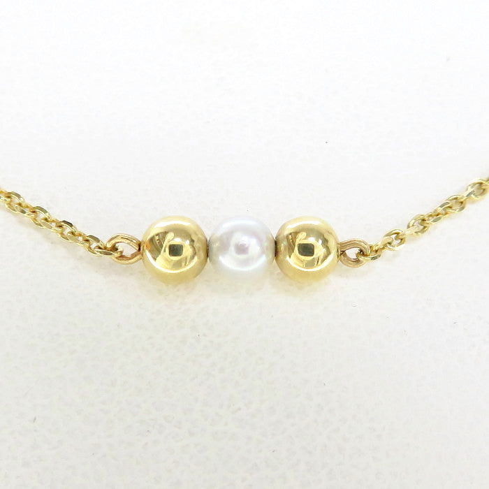 MIKIMOTO/ミキモト】 ステーション アコヤ真珠 (ベビーパール) 3.6mm ネックレス K14ゴールド 14金 3.8g 40c –  真子質店 PawnShopMAKO