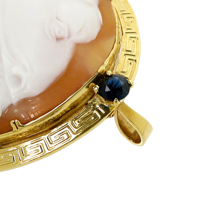 シェル サファイア 計1.59ct ブローチ K18ゴールド 18金 28.2g レディース
【中古】【真子質店】




【MaMox】